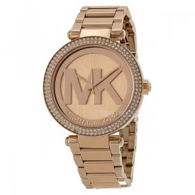 Michael Kors MK5865 Parker Rose Gold Tone Glitz Dial Stainless Steel Women's Watch