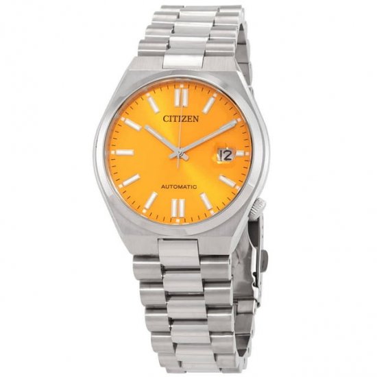 Citizen Automatic Orange Dial Men\'s Watch NJ0150-81Z