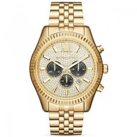 Michael Kors Men's Gold-Tone Lexington Chronograph Watch MK8494