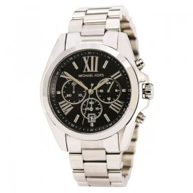 Michael Kors Women's MK5705 Bradshaw Black Dial Stainless Steel Bracelet Chronograph Watch