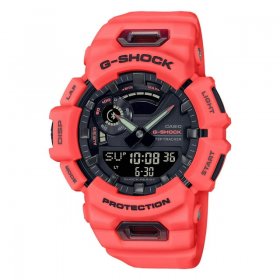 Casio Men's Orange Watch G-Shock Step Count Bluetooth GBA-900-4A