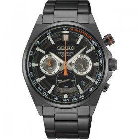 Seiko Essentials Chronograph Quartz Black Dial Men's Watch SSB399P1