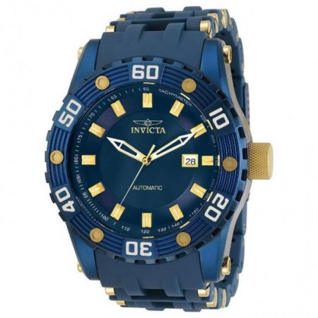 Invicta 31693 Men's Sea Spider Blue and Yellow Gold Bracelet Watch