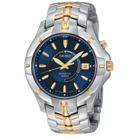 Seiko Men's SKA402 Kinetic Two-Tone Watch