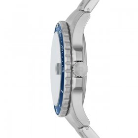 Fossil Blue Three-Hand Date Stainless Steel Watch