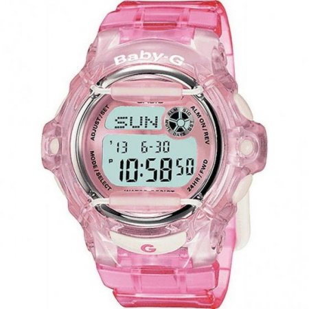 BG169R-4 Baby-G Whale Series Digital Dial Pink Resin Band Watch New, 889232178455, BRC1 - 79