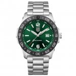 Men's Luminox Pacific Diver Stainless Steel Green Dial Dive Watch 3137