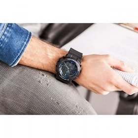 Casio G-Shock Men's Watch in Resin with Anti Slip Over Sized Buttons - Water Resistant & Anti Magnetic