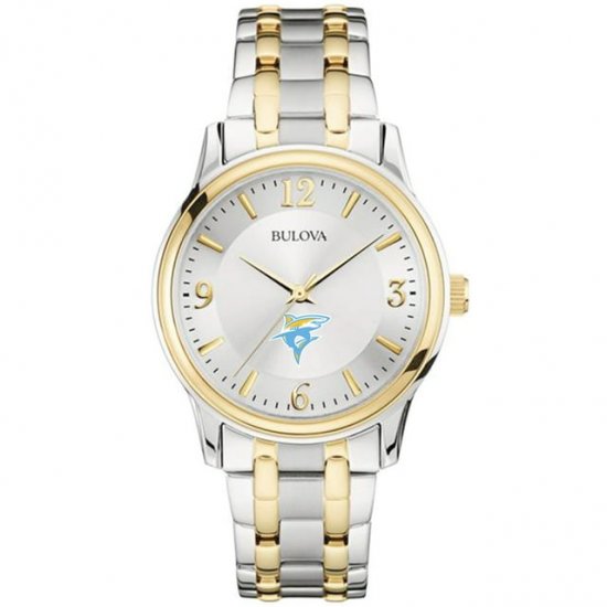 Men\'s Bulova Silver/Gold LIU Sharks Two-Tone Stainless Steel Watch