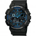 Casio G-Shock Men's Watch in Resin with Anti Slip Over Sized Buttons - Water Resistant & Anti Magnetic