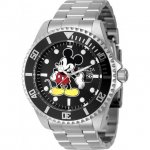 Invicta Men's Disney Mickey Mouse Black Yellow Dial limited Edition Stainless Steel Quartz Watch