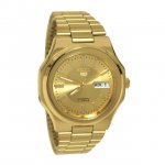 Seiko Men's SNKK52 Gold Day Date Men Watch