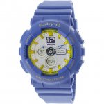 Women's Baby G BA120-2B Blue Resin Japanese Quartz Sport Watch