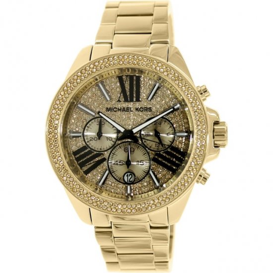 Michael Kors Women\'s Wren MK6095 Gold Stainless-Steel Quartz Fashion Watch