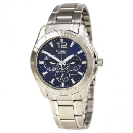 Citizen Quartz Blue Dial Stainless Steel Men's Watch AG8300-52L