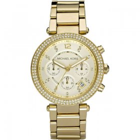 Michael Kors Women's Parker Chronograph Gold-Tone Stainless Steel Watch MK5354