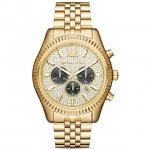 Michael Kors Men's Gold-Tone Lexington Chronograph Watch MK8494