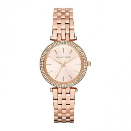 Michael Kors Women's Darci 33mm Rose Gold-Tone Steel Bracelet Case Quartz Analog Watch MK3431