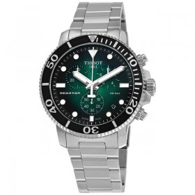 Tissot Seastar Chronograph Quartz Green Dial Men's Watch T120.417.11.091.01