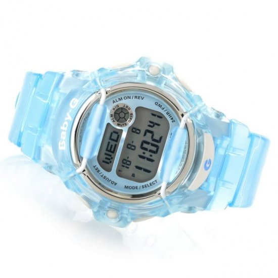 Casio G-Shock Baby-G BG169 Analog Resin Clear Turquoise Women\'s Watch BG169R-2C