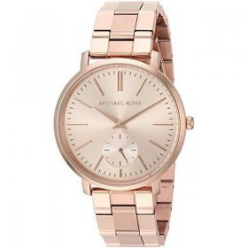 Michael Kors Women's Jaryn Japanese-Quartz Watch with Stainless-Steel-Plated Strap, Rose Gold, 18 (Model: MK3501)