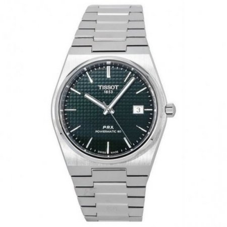 Tissot PRX Powermatic 80 Automatic Green Dial Men's Watch T137.407.11.091.00