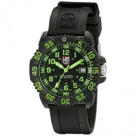 NEW LUMINOX Men's XS.3067.F EVO Navy SEAL Colormark Black/Green Watch MSRP 445