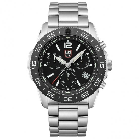 Men\'s Luminox Pacific Diver Chronograph Steel Swiss Watch 3142