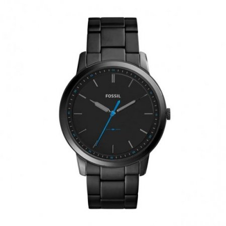 Fossil Men's The Minimalist Three-Hand, Black-Tone Stainless Steel Watch, FS5308