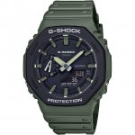 Men's Casio G-Shock Analog-Digital Carbon Core Guard Army Green Resin Strap Watch GA2110SU-3A