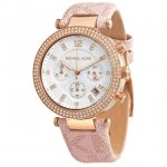 Michael Kors Parker Chronograph Quartz Crystal White Dial Ladies Watch MK6935