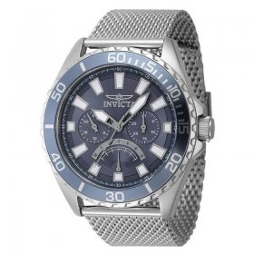 Invicta Men's Pro Diver Quartz Chronograph Blue Dial Stainless Steel Watch