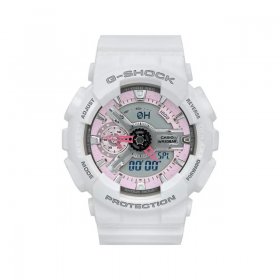 Pre-owned Casio G Shock Pink Analog-Digital Lady Watch GMAS110MP-7A (Good)