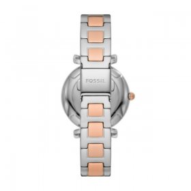 Fossil Ladies' Carlie Three-Hand Date Two-Tone Stainless Steel Watch (ES5156)