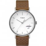 Timex Womens Timex Washington Capitals Watch Bright Whites Leather