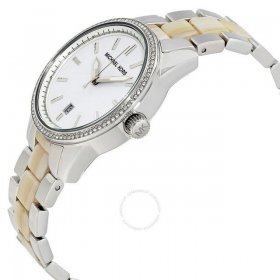 Michael Kors Women's Silver Dial Steel and Acrylic Watch MK6371