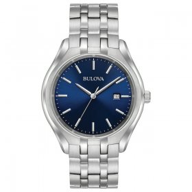 Men's Stainless Blue Dial Bracelet Watch