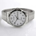 Citizen Quartz White Dial Stainless Steel Men's Watch BF5000-94A