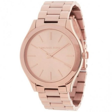 Michael Kors Women's Slim Runway Rose Gold Dial Watch - MK3197