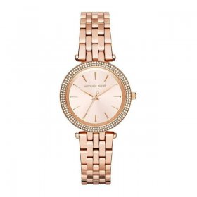 Michael Kors Women's Darci 33mm Rose Gold-Tone Steel Bracelet Case Quartz Analog Watch MK3431