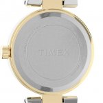 Timex Women's Fashion Stretch Bangle Floral Two-Tone 25mm Watch, Expansion Band