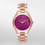 Michael Kors Women's MK3550 'Slim Runway' Rose-Tone Stainless Steel Watch