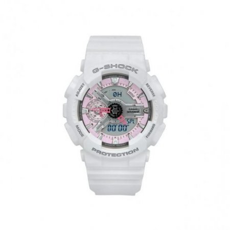 Pre-owned Casio G Shock Pink Analog-Digital Lady Watch GMAS110MP-7A (Good)