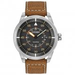 Citizen Men's Eco-Drive Strap Watch with Black Dial AW1361-10H