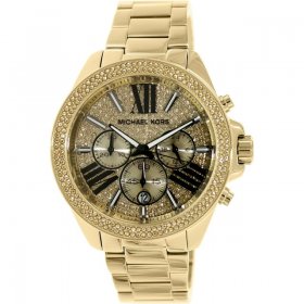 Michael Kors Women's Wren MK6095 Gold Stainless-Steel Quartz Fashion Watch