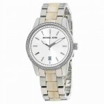 Michael Kors Women's Silver Dial Steel and Acrylic Watch MK6371