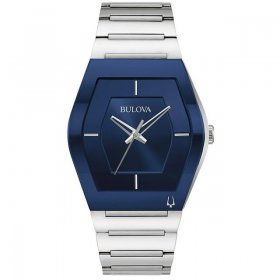 Bulova Men's Gemini Blue Dial Watch - 96A258