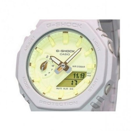 Casio G-Shock Nature's Colour Series Analog Digital Yellow Dial Quartz GMA-S2100NC-4A 200M Women's Watch