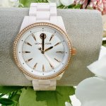 Michael Kors MK6838 Ritz Three-Hand Pink Ceramic Watch