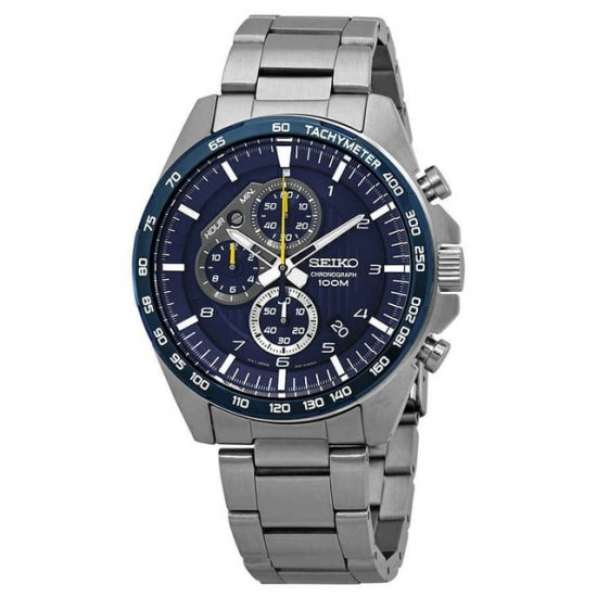 Seiko Motorsport Chronograph Blue Dial Men\'s Watch SSB321P1